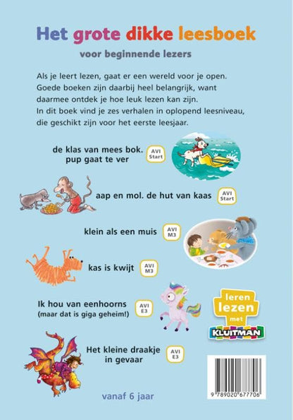Uitgeverij Kluitman - Het grote dikke leesboek voor beginnende lezers - AVI-start M3 en E3