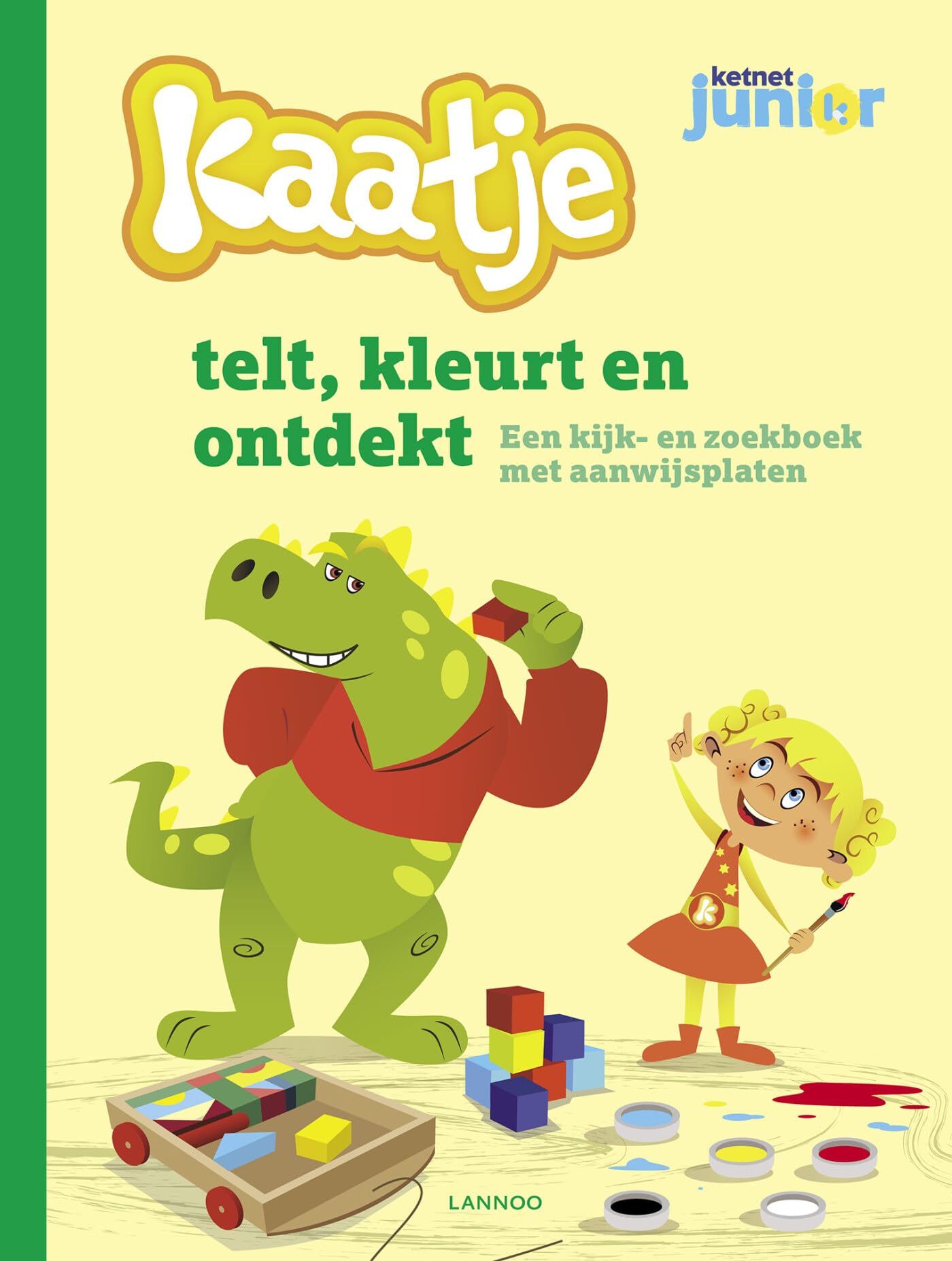 Kaatje telt, kleurt en ontdekt: Een kijk- en zoekboek met aanwijsplaten