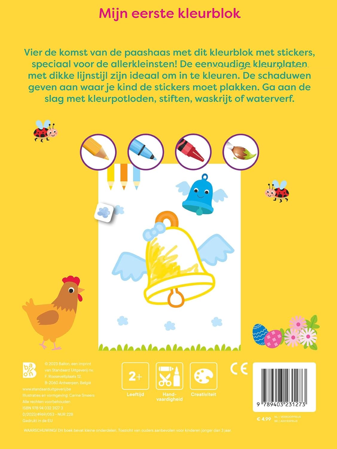 Kleurblok met Stickers: Pasen