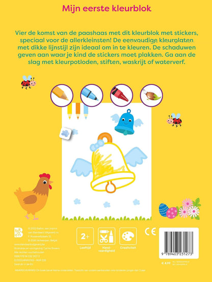 Kleurblok met Stickers: Pasen