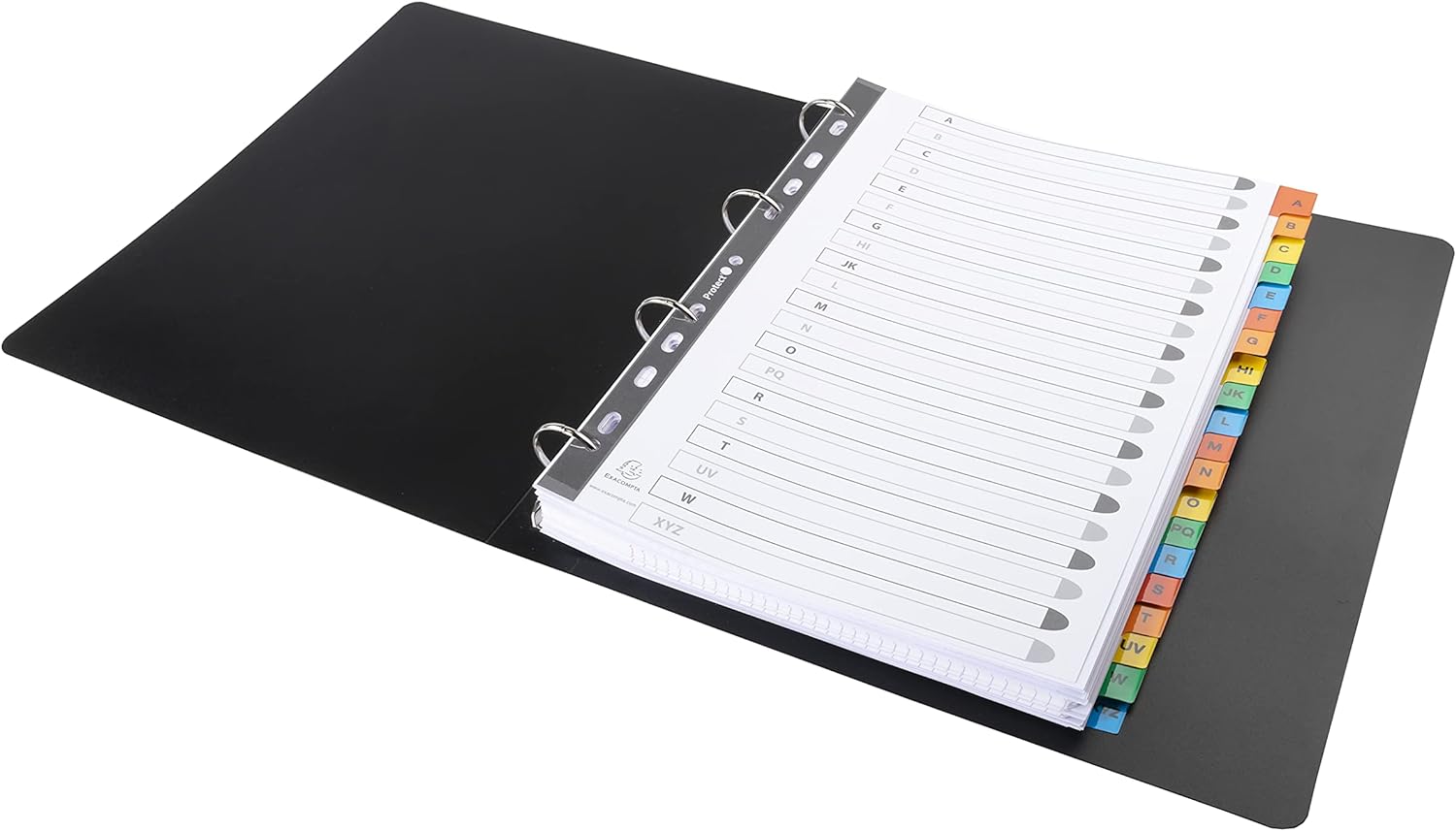 Exacompta - Ref 1111E - Mylar Printed Indices - For Use WithA4 Documents, Pre-Punched, 160gsm White Card with Reinforced Plastic Tabs, FSC-Certified - 20-Part Dividers (A-Z