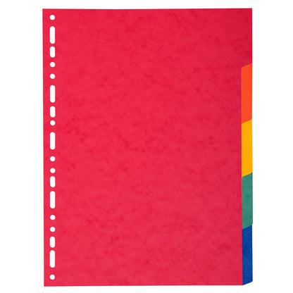 Exacompta - Ref 2105E - Forever Collection - 100% Recycled Dividers - Suitable for A4+ Documents, 220gsm 100% Recycled Card, 5 Position - Multicoloured