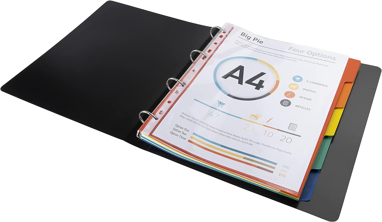 Exacompta - Ref 2105E - Forever Collection - 100% Recycled Dividers - Suitable for A4+ Documents, 220gsm 100% Recycled Card, 5 Position - Multicoloured