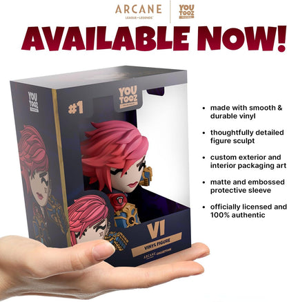 Youtooz Arcane Vi - Figura in vinile da 9,7 cm, stilizzata