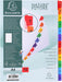 Exacompta - Ref 1112E - Mylar Printed Indices - for Use WithA4 Documents, Pre-Punched, 160gsm White Card with Reinforced Plastic Tabs, FSC-Certified - 12-Part Dividers (1-12
