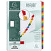 Exacompta - Ref 1131E - Printed Indices - Suitable for A4 Documents, Pre-Punched for Lever Arch Files & Binders, 31 Part (Sections 1-31), FSC-Certified - White with Multicoloured Tabs