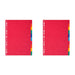 Exacompta - Ref 2110E - Forever Collection - 100% Recycled Dividers - Suitable for A4+ Documents, 220gsm 100% Recycled Card, 10 Position - Multicoloured (Pack of 2