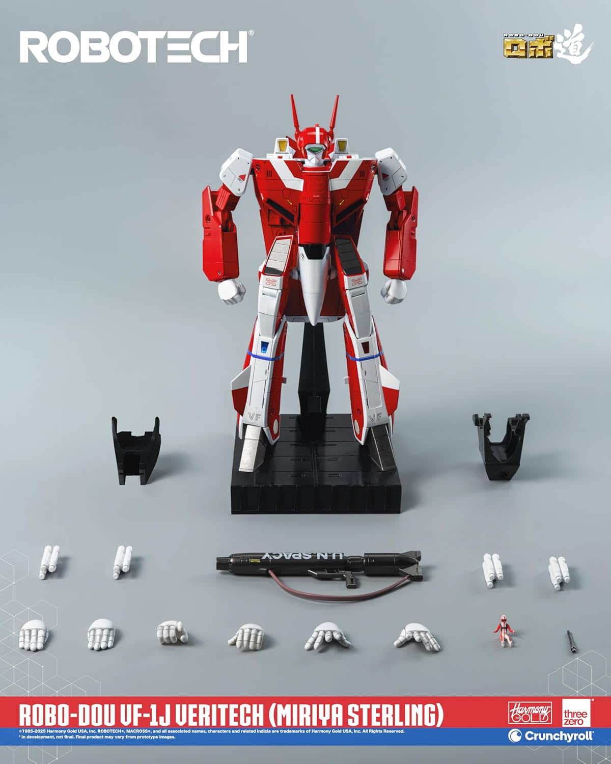 Robotech Action Figure Robo-Dou Vf-1J Veritech (Miriya Sterling) 20 Cm