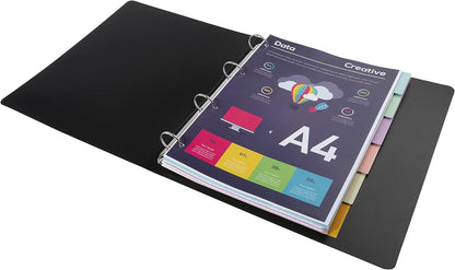 Exacompta - Ref 1606E - Forever Collection - 6-Part Plain Dividers, Suitable for A4 Documents, 100% Recycled 170gsm Card, Pre-Punched - Assorted Pastel Colours
