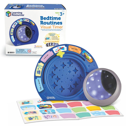 Learning Resources Bedtime Routines Visual Timer for Kids, Childrens Night Light, Count Down Clock, Customised Bedtime Clock, Ages 3+