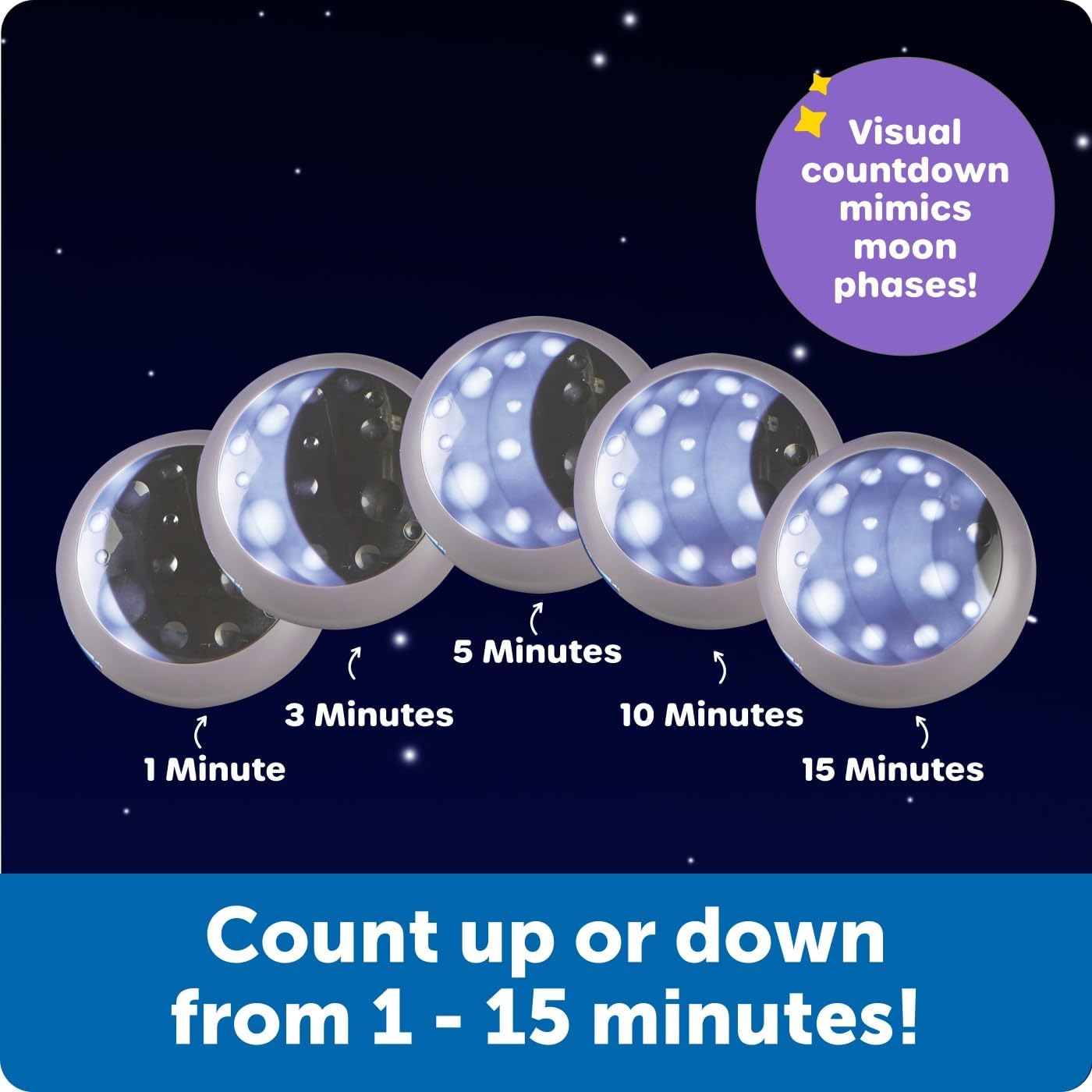 Learning Resources Bedtime Routines Visual Timer for Kids, Childrens Night Light, Count Down Clock, Customised Bedtime Clock, Ages 3+