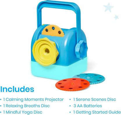 Learning Resources Calming Moments Projector, Ages 3+, Calming Toys for Kids, Mindfulness & Night Light with Soothing Sounds, Blue