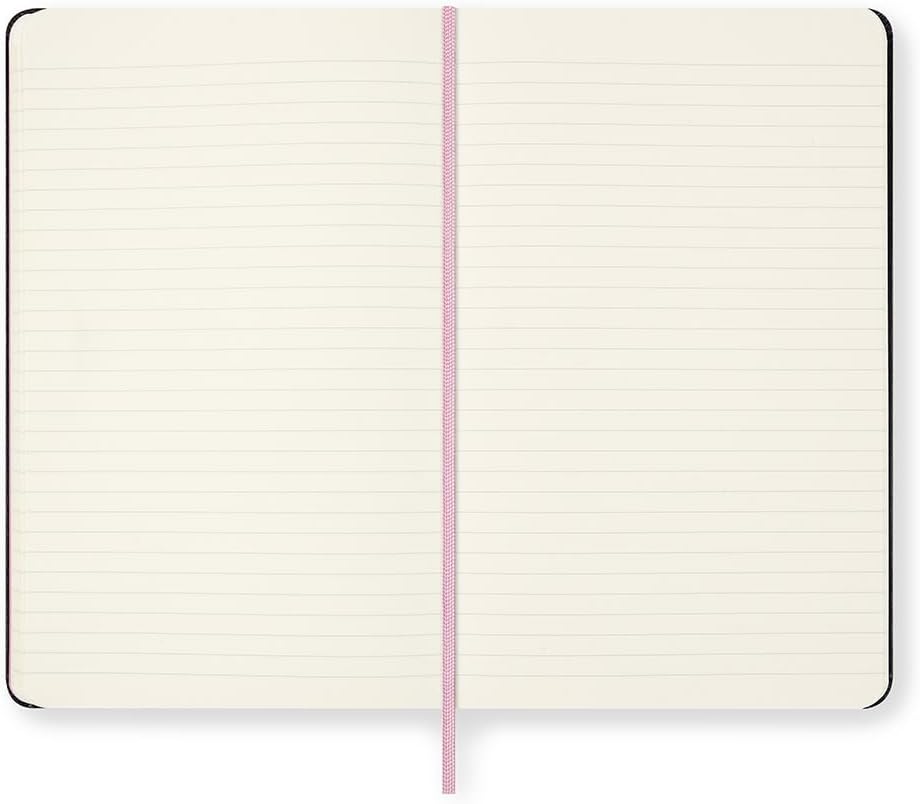 Moleskine x BLACKPINK Ruled Notebook Album Square Two, Hardcover and Elastic Closure, With PINK Bookmark, Large Size 13 x 21 cm