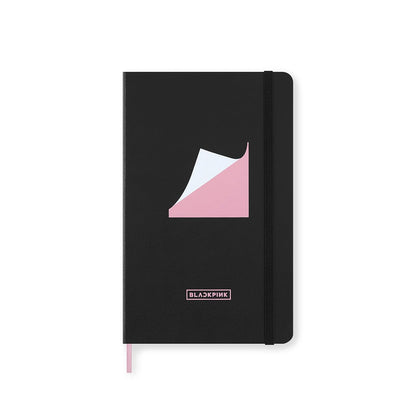Moleskine x BLACKPINK Ruled Notebook Album Square Two, Hardcover and Elastic Closure, With PINK Bookmark, Large Size 13 x 21 cm