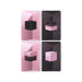 Moleskine x BLACKPINK Set of 4 Cahier Journal Album Square Two, Notebooks with Blank Pages, Flexible Cardboard Covers and 16 Detachable Sheets, Pocket Size 9 x 14 cm