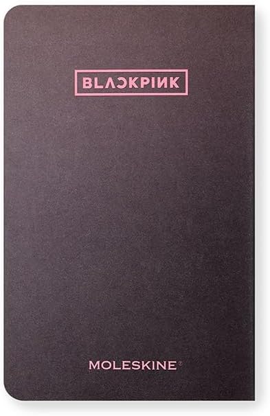 Moleskine x BLACKPINK Set of 4 Cahier Journal Album Square Two, Notebooks with Blank Pages, Flexible Cardboard Covers and 16 Detachable Sheets, Pocket Size 9 x 14 cm