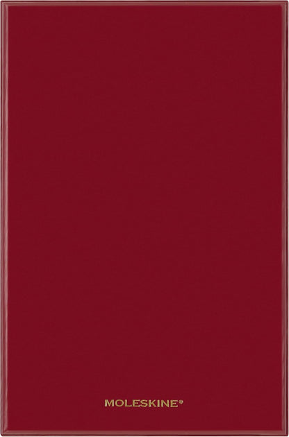 Moleskine Ruled Notebook Year of the Horse – Hard Cover Certified VEGEA® in Red, Large Size 13 x 21 cm, with Reusable Gift Box