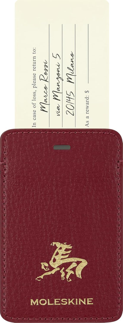 Moleskine Limited Edition Year of the Horse 2026 Luggage Tag, Autumn Red