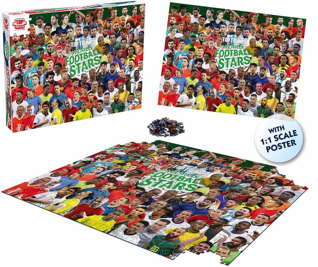 World Football Stars 1000 Piece Jigsaw Puzzle (New