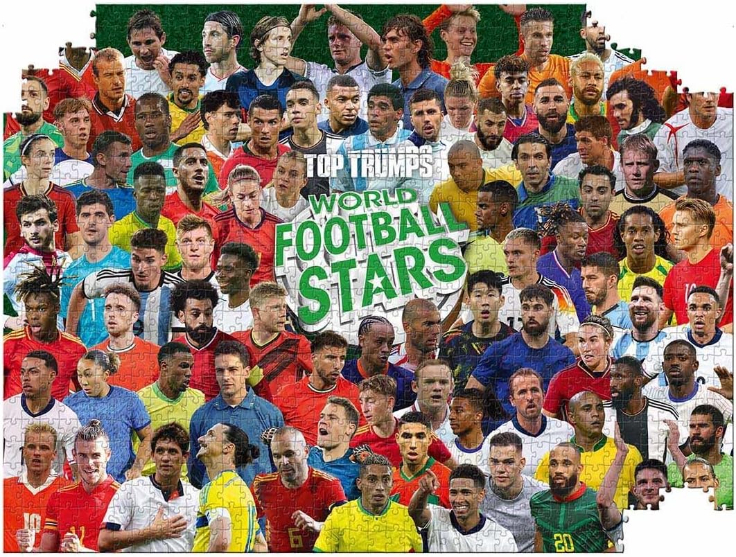 World Football Stars 1000 Piece Jigsaw Puzzle (New
