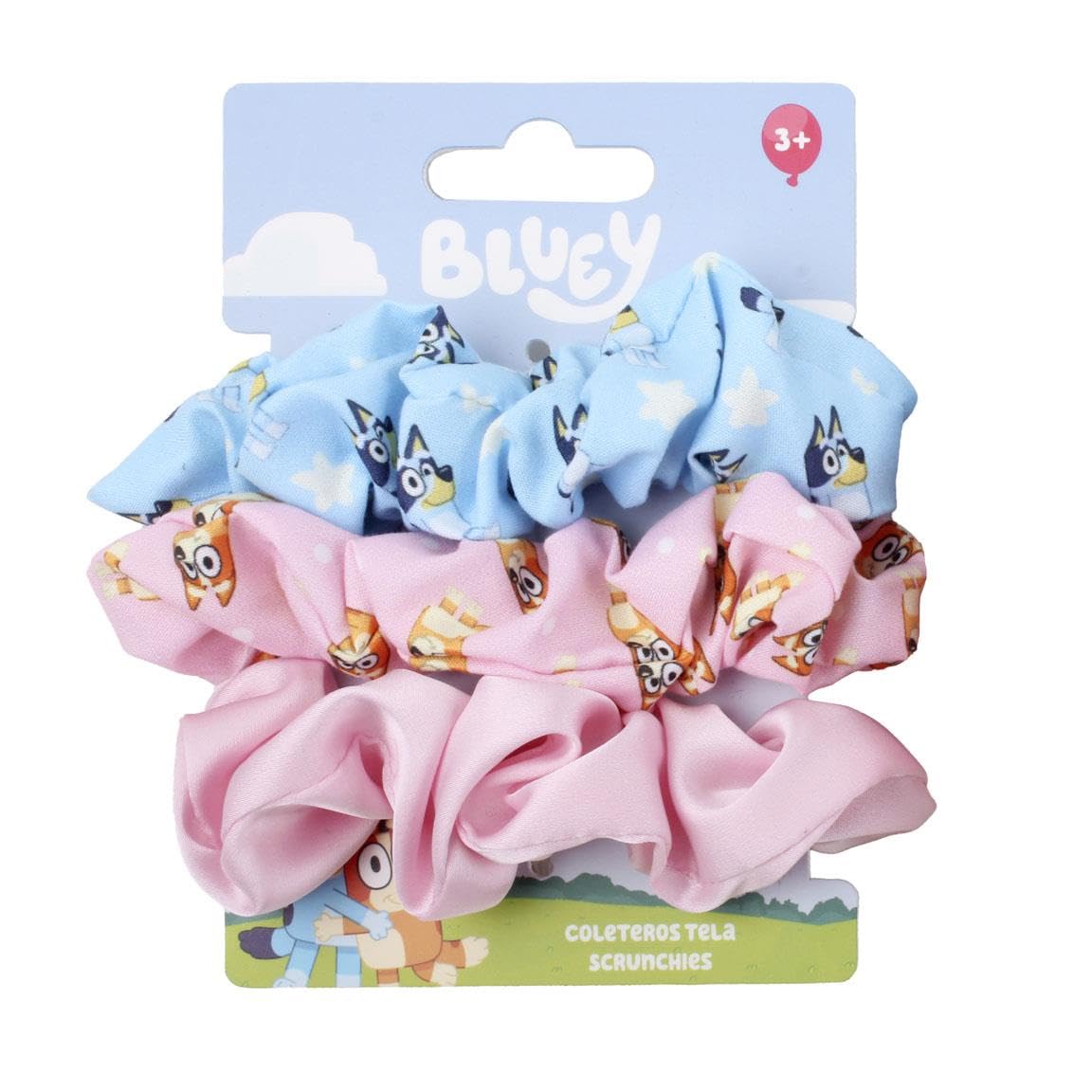 Bluey - Hair Accessories - 3 Pieces Scrunchies