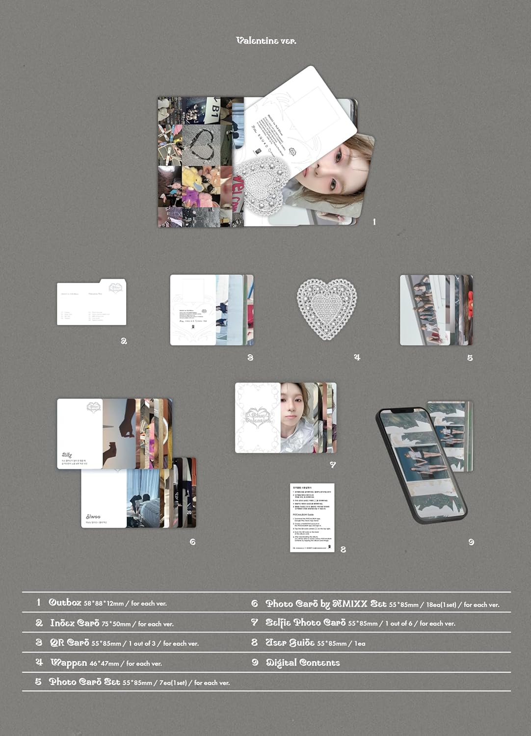 Blue Valentine - Platform Album Poca QR Card Album Version - Random Cover