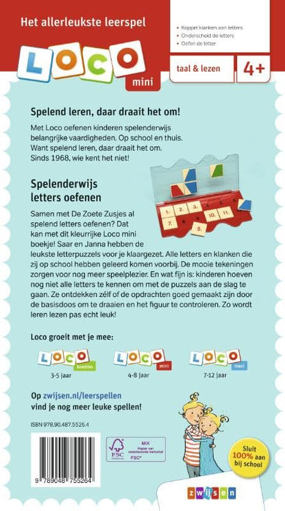 Centraal Boekhuis - Loco Mini De Zoete Zusjes spelen met letters | 4-6 jaar
