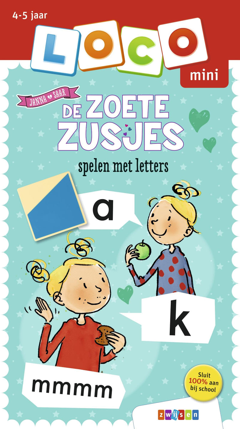 Centraal Boekhuis - Loco Mini De Zoete Zusjes spelen met letters | 4-6 jaar