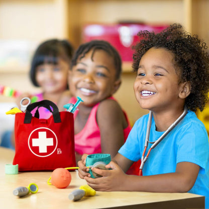 B. toys - Minikit de cuidados médicos - Juego de Doctor - Herramientas para médicos realistas - Juego de Juguete para niños pequeños - Juguete Educativo - 18 Meses+