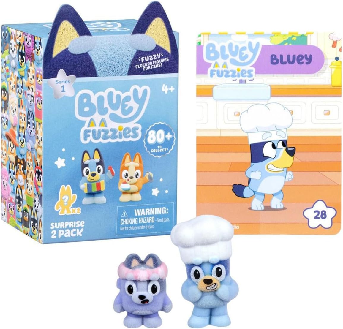 Bluey Fuzzies – Mini Figures – 2 Pack (90452)