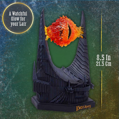 Nemesis Now Lord of the Rings Eye of Sauron Lamp 21.5cm - Official LOTR Light-Up Collectible, Mordor Barad-dûr Decor, Fantasy LED Desk Lamp, for Fans, Nemesis Now Herr der Ringe Auge des Sauron Lampe, Nemesis Now Lord of The Rings Oog van Sauron Lamp