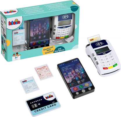 Theo Klein 7274 PoS-terminal en Kinder Smartphone | Met licht, geluid en contactloze betaalfunctie | Speelgoed voor kinderen vanaf 3 jaar
