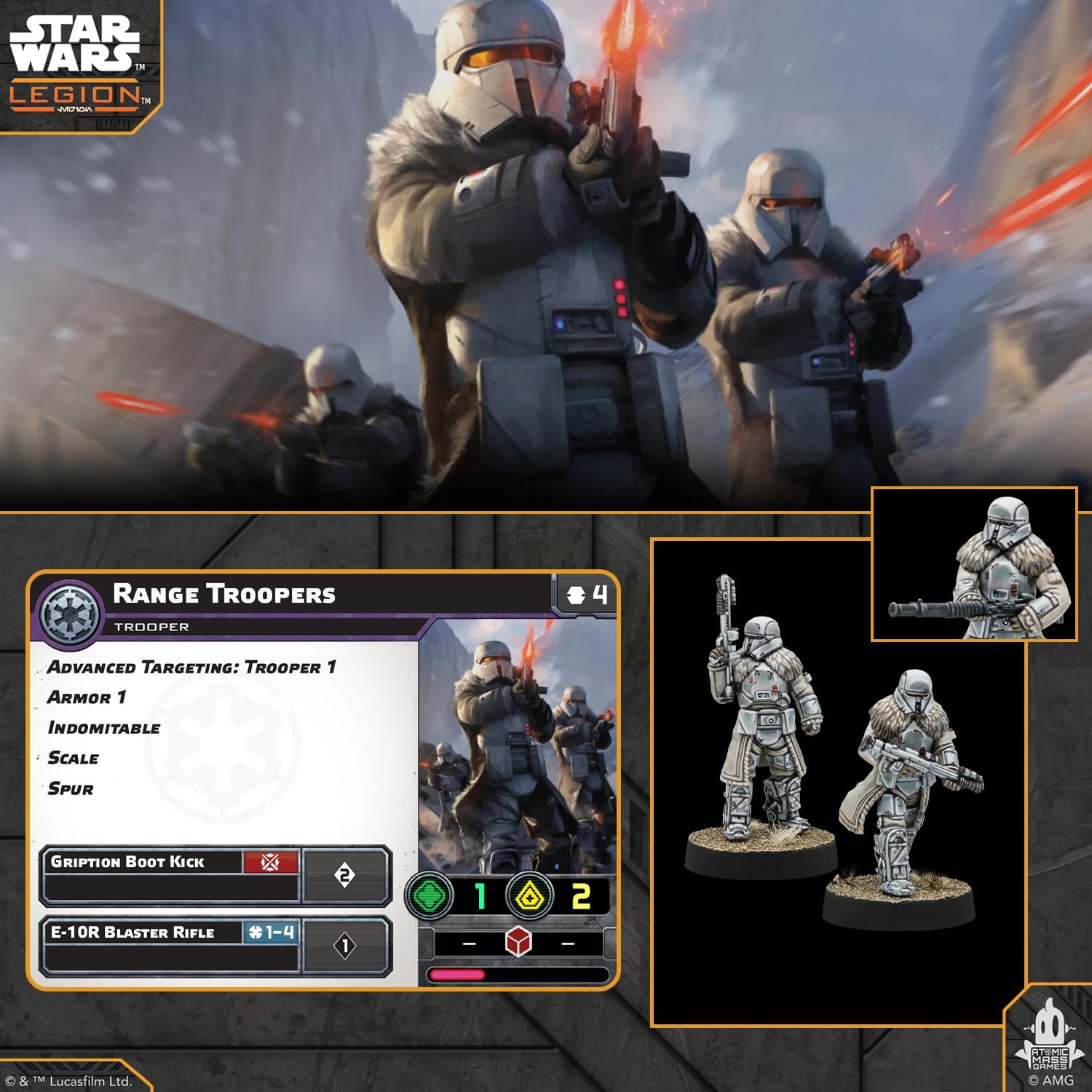 Asmodee | Star Wars: Legion Range Troopers | Miniatures Game | Ages 14+ | 2 Players | 90 Minutes Playing Time