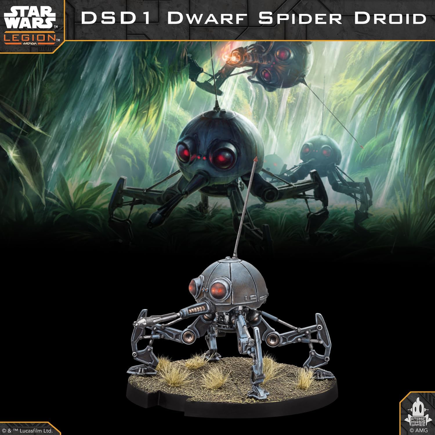 Asmodee | Star Wars: Legion DSD1 Dwarf Spider Droid | Miniatures Game | Ages 14+ | 2 Players | 90 Minutes Playing Time