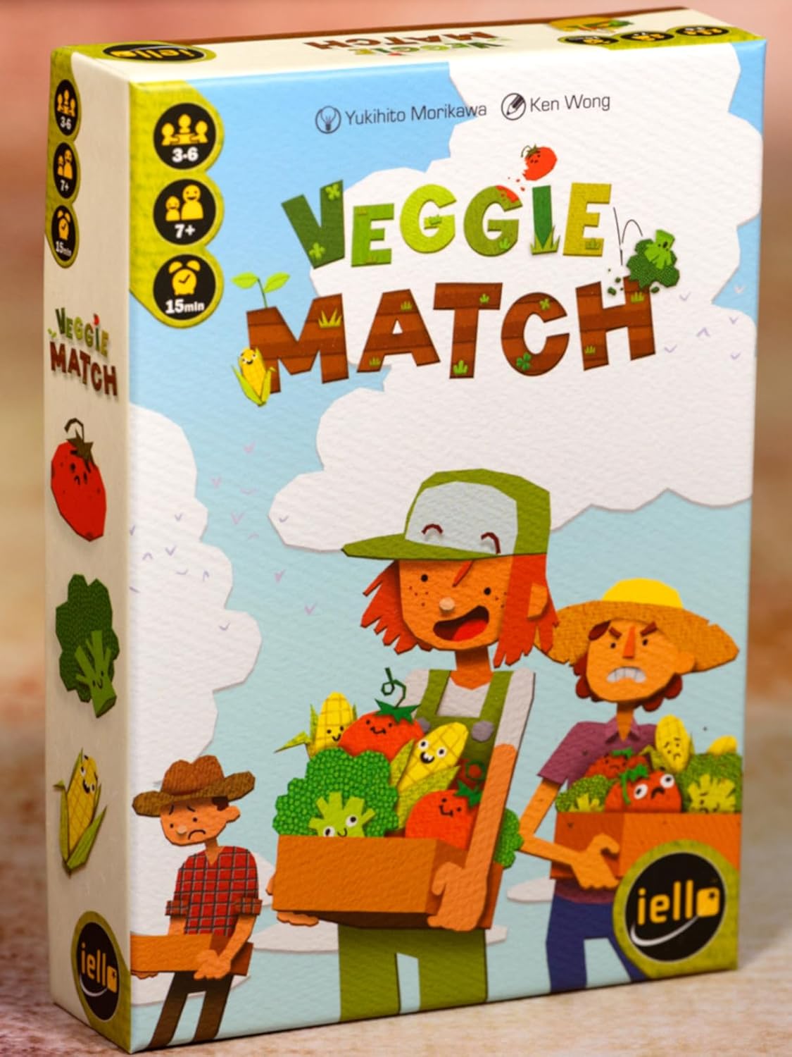 IELLO | Veggie Match | Family Card Game | Ages 7+ | 3-6 Players | 15+ Minutes Playing Time