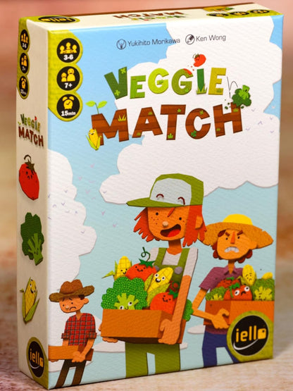 IELLO | Veggie Match | Family Card Game | Ages 7+ | 3-6 Players | 15+ Minutes Playing Time