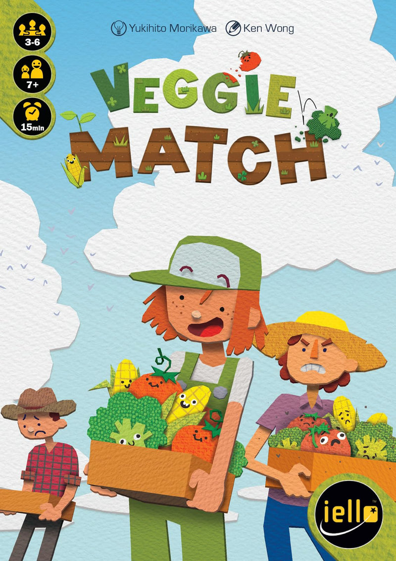 IELLO | Veggie Match | Family Card Game | Ages 7+ | 3-6 Players | 15+ Minutes Playing Time