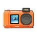 AgfaPhoto Realishot WP9500 - Appareil Photo Numérique Waterproof, Étanche 7m, 24 MP, Zoom 18X, Vidéo 4K, Double Écran 2.9”/1.4” - Orange