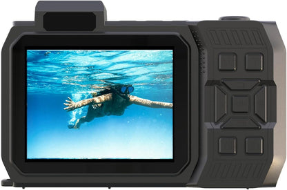 AgfaPhoto Realishot WP9500 - Appareil Photo Numérique Waterproof, Étanche 7m, 24 MP, Zoom 18X, Vidéo 4K, Double Écran 2.9”/1.4” - Orange