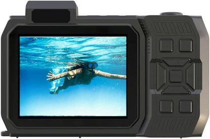 AgfaPhoto Realishot WP9500 - Appareil Photo Numérique Waterproof, Étanche 7m, 24 MP, Zoom 18X, Vidéo 4K, Double Écran 2.9”/1.4” - Orange