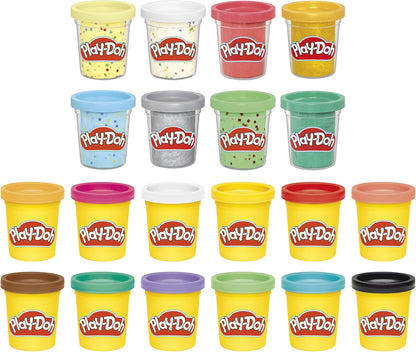 Play-Doh Pack of 20 to Create and Celebrate, 2 Oz Tins, Gifts and Refills for Kids, Arts and Crafts 2+