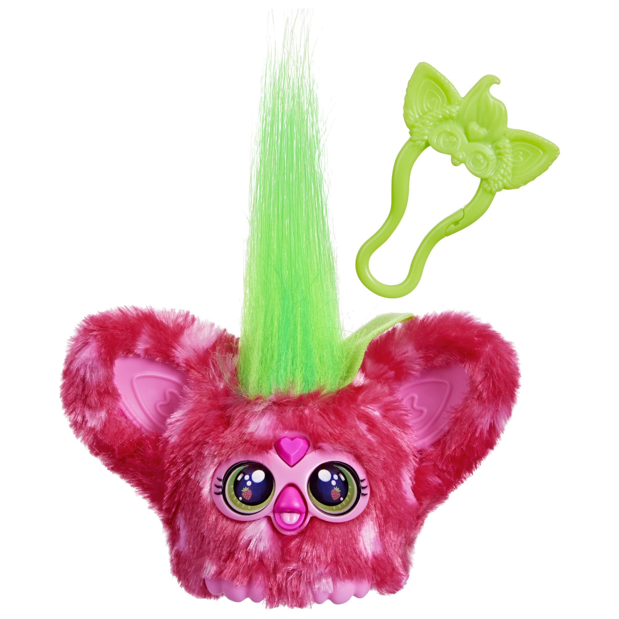 Furby Furblets Ber-Ree Mini Plush, Strawberry Theme, Red, Music & Sounds, Food Toys for Kids Aged 6+