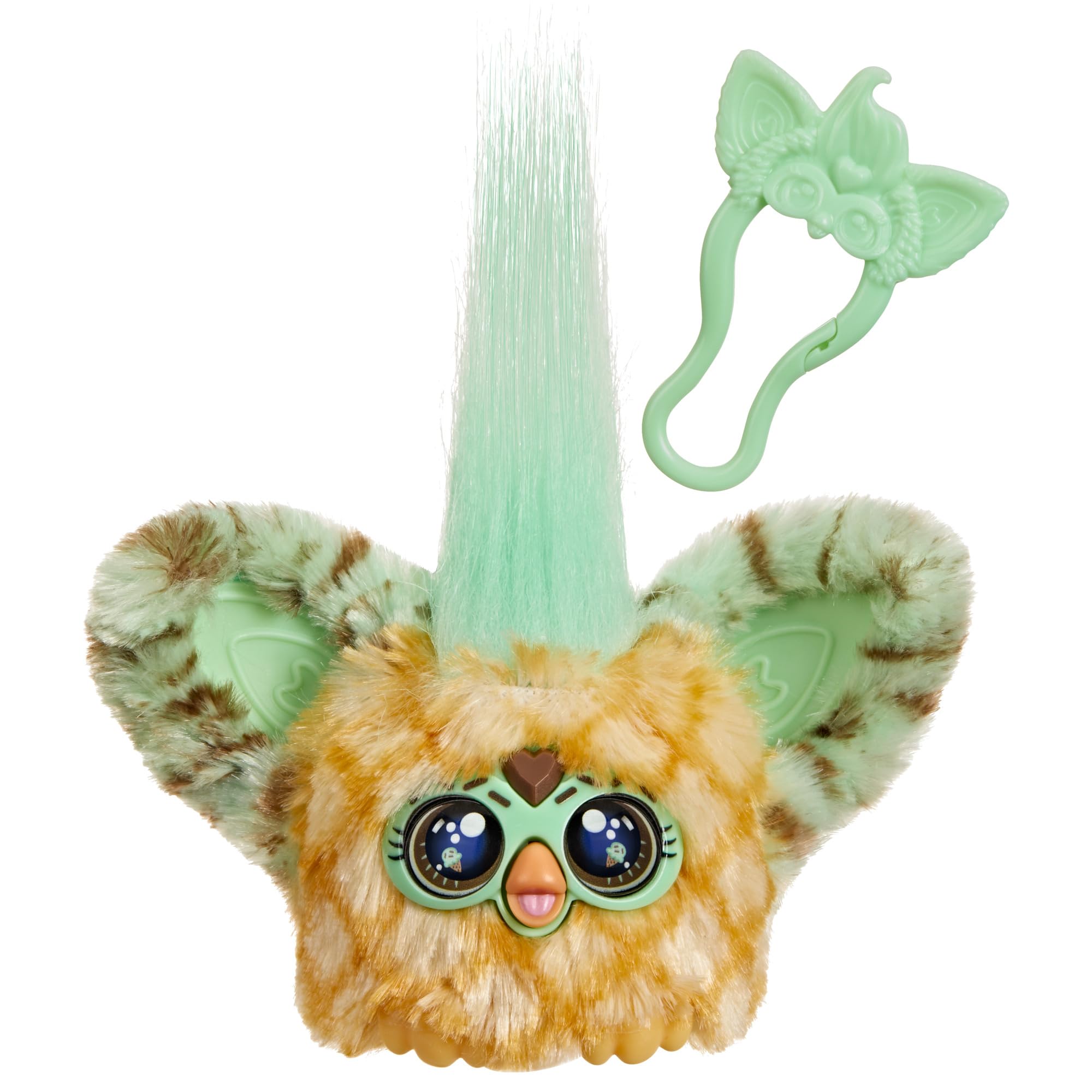 Furby Furblets Min-Tee Mini Plush, Ice Cream Theme, Green, Music & Sounds, Food Toys for Kids Aged 6+