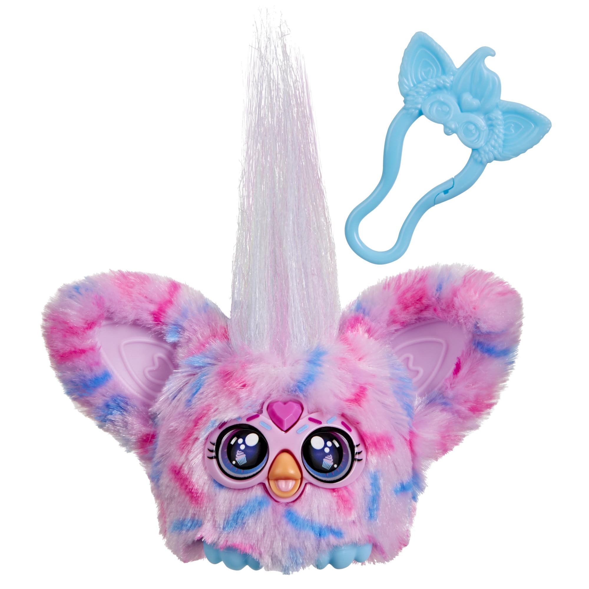 Furby Furblets Cay-Kee Mini Plush, Pink Cake Theme, Music & Sounds, Food Toys for Kids Aged 6+