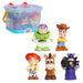 Disney Toy Story Bath Caddy, 6-pieces, 5 Bath Toy Figures Sealed for Safety, Attaches to Wall, Bath Toy for Fans, Girls, Boys, Kids, Ages 3 and Up
