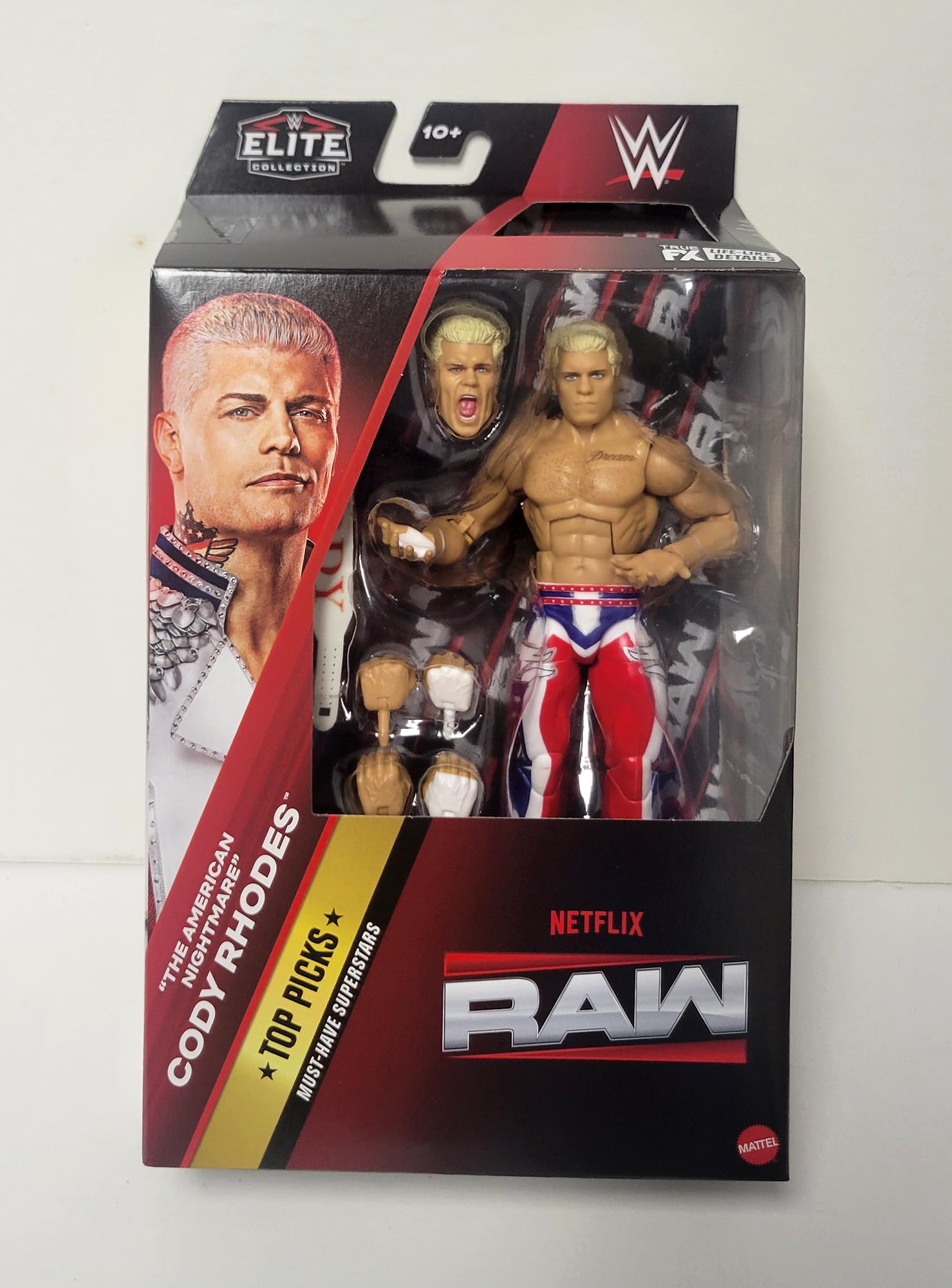 WWE (Netflix Raw Packaging) Cody Rhodes Elite Top Picks 2025 (Wave 4