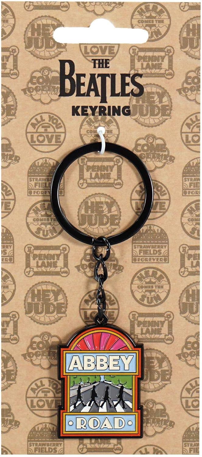 Half Moon Bay Keyring Metal - The Beatles (Abbey Road