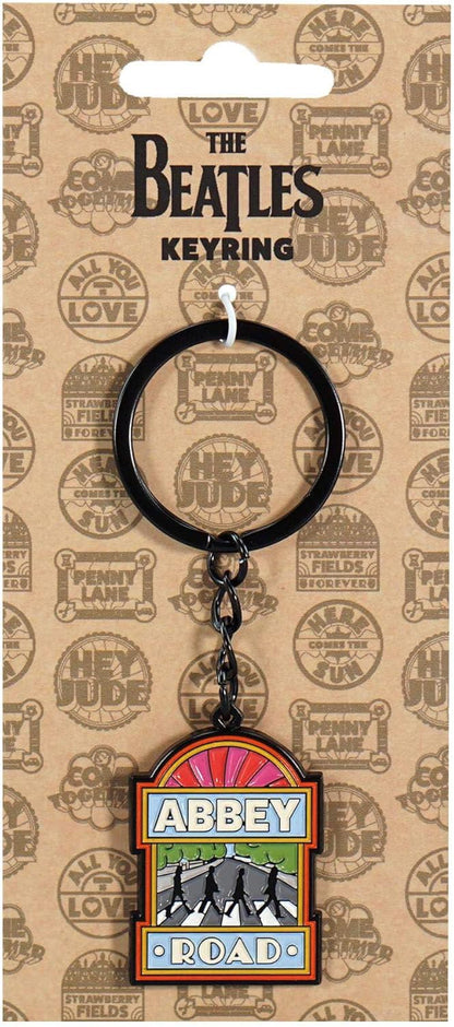 Half Moon Bay Keyring Metal - The Beatles (Abbey Road