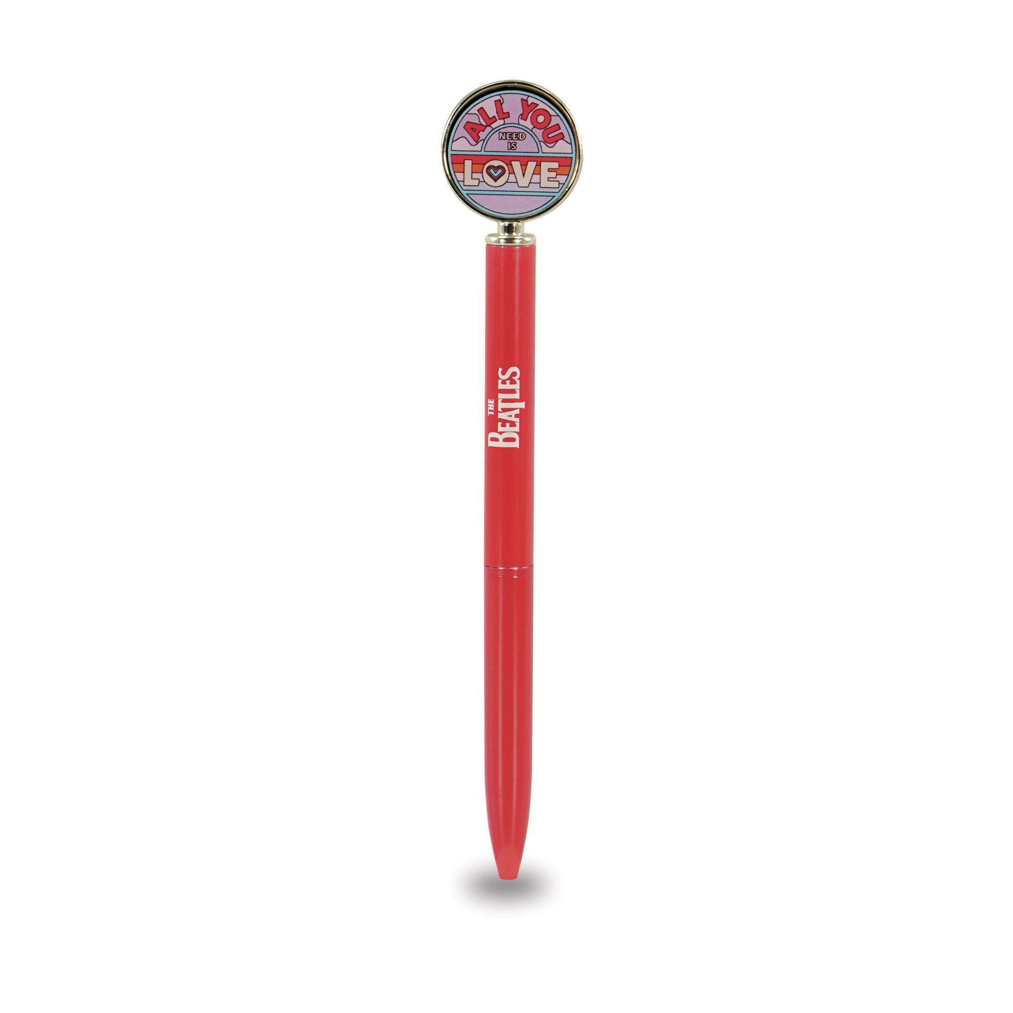 Half Moon Bay Beatles Pen with Decorative Topper, Collectible Writing Pen for Classic Rock Music Fans 5.5 Inch Metal
