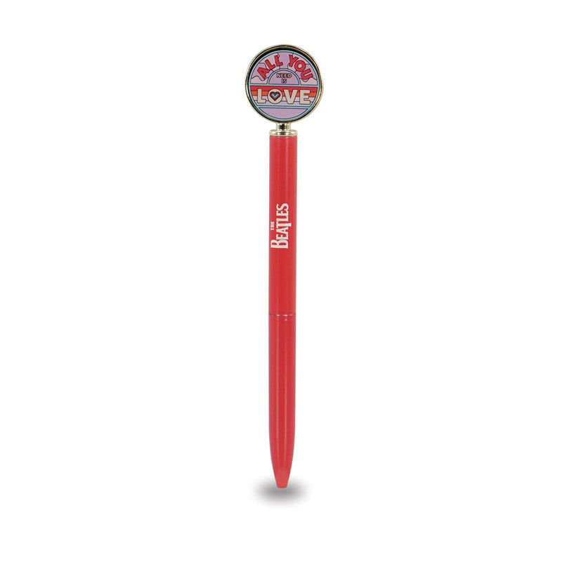 Half Moon Bay Beatles Pen with Decorative Topper, Collectible Writing Pen for Classic Rock Music Fans 5.5 Inch Metal